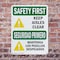 Signmission Safety Culture Sign, 10 in Width, Plastic, Rectangle, Bilingual OS-2PACK-SF-P-1014-L-10817 - alternate 4